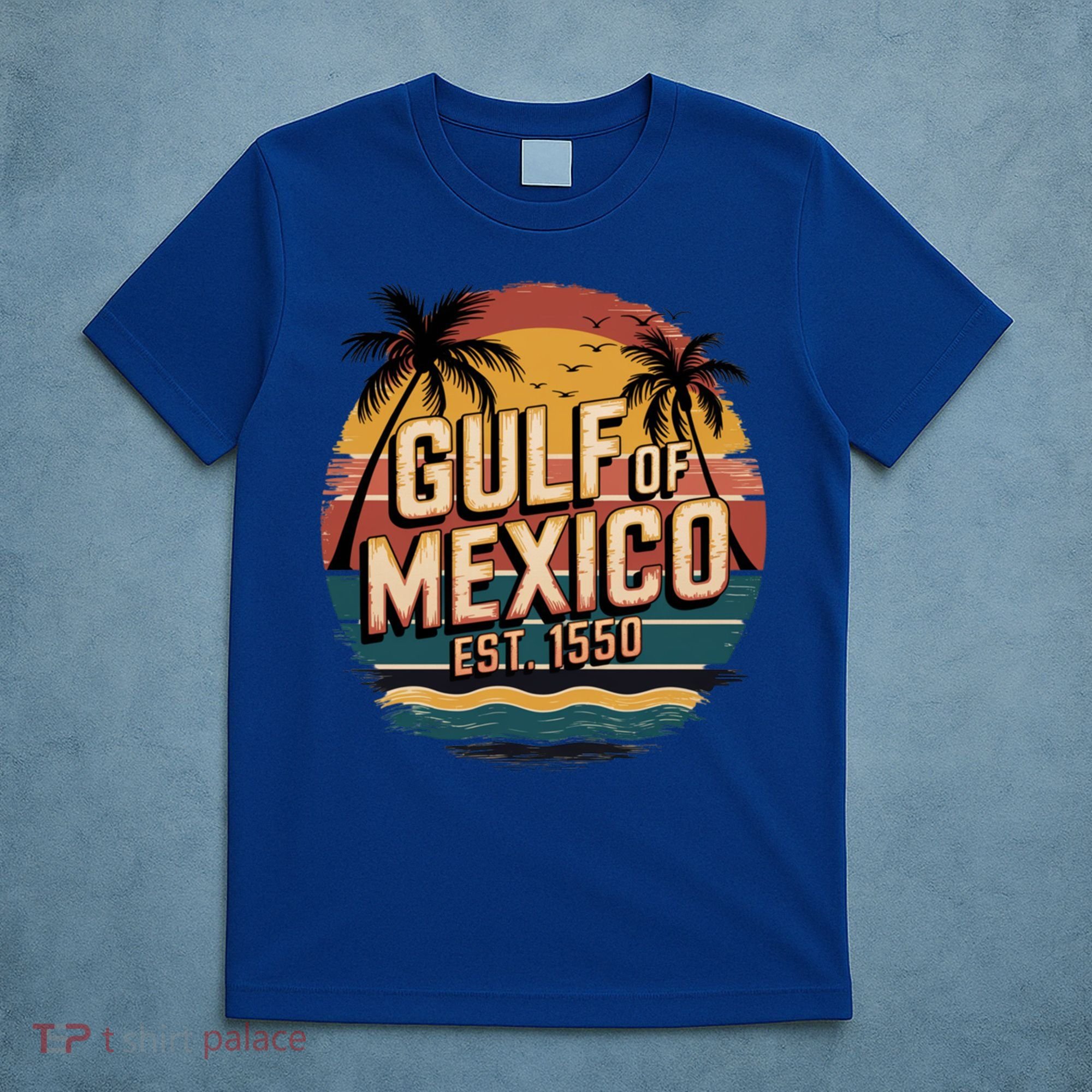 Gulf Of Mexico Retro Vintage EST 1550  T-Shirt