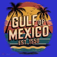 Gulf Of Mexico Retro Vintage EST 1550  T-Shirt thumb 7