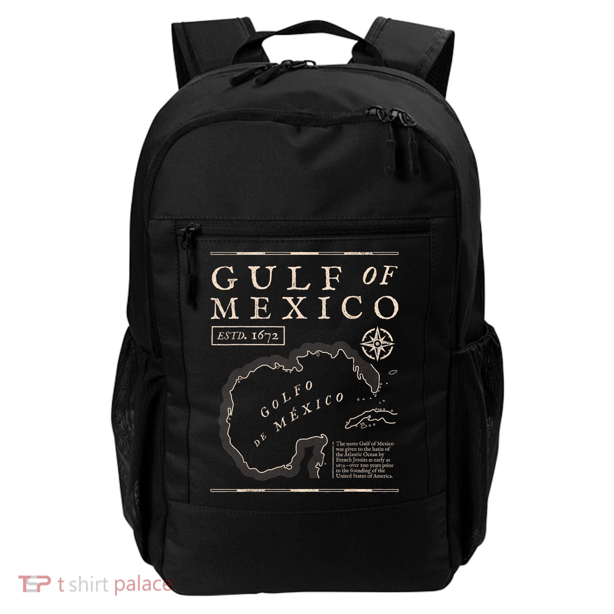 Gulf Of Mexico 1672 Historic Map Backpack