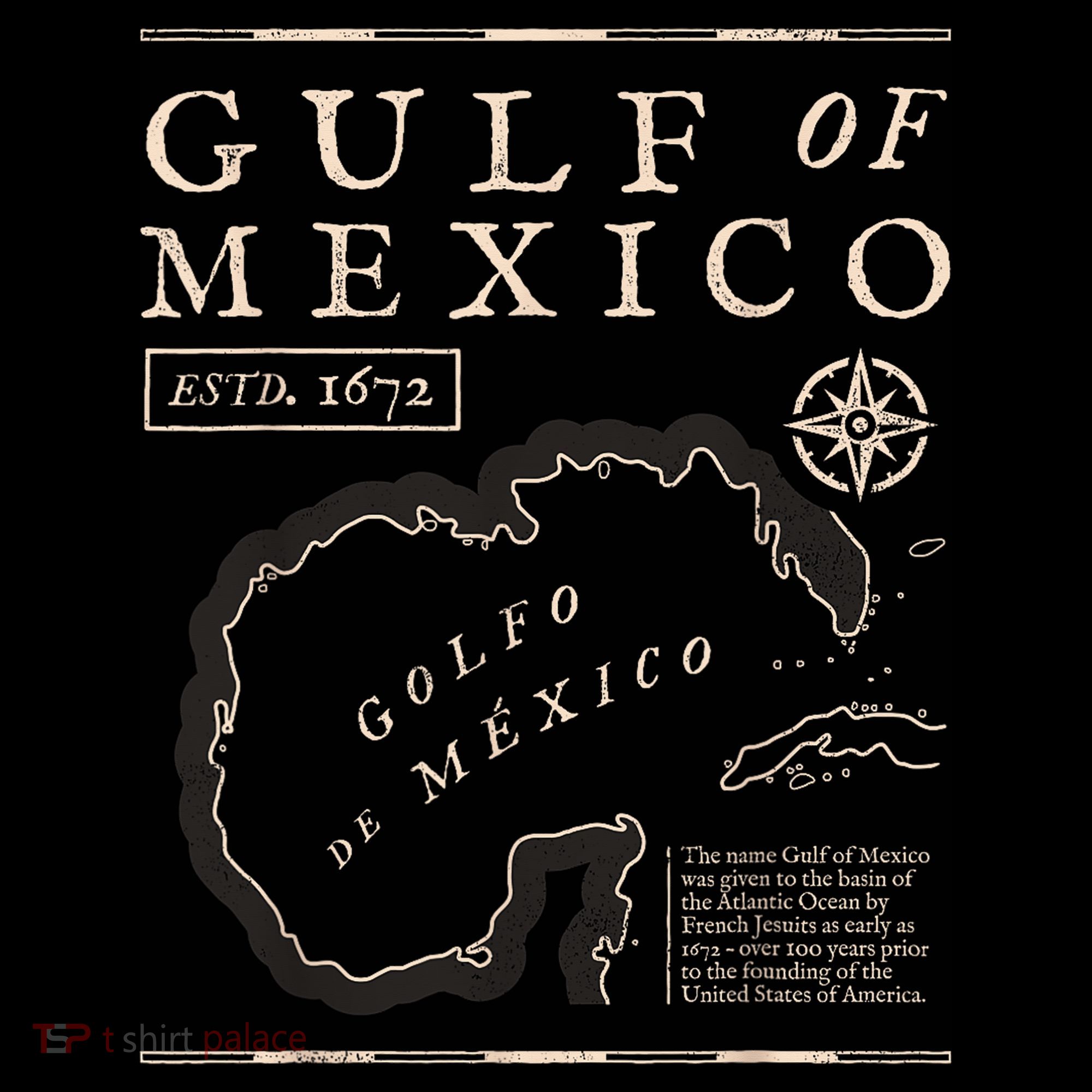 Gulf Of Mexico 1672 Historic Map Coffee Mug