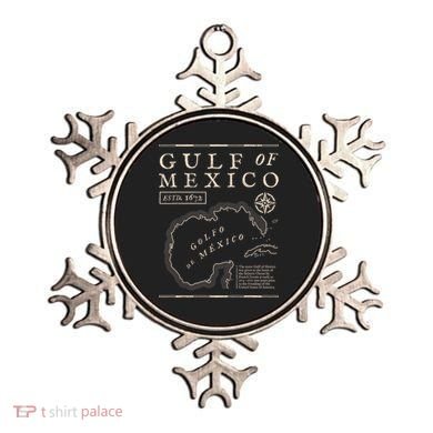 Gulf Of Mexico 1672 Historic Map Ornament