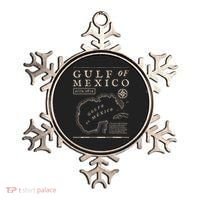Gulf Of Mexico 1672 Historic Map Ornament thumb 0