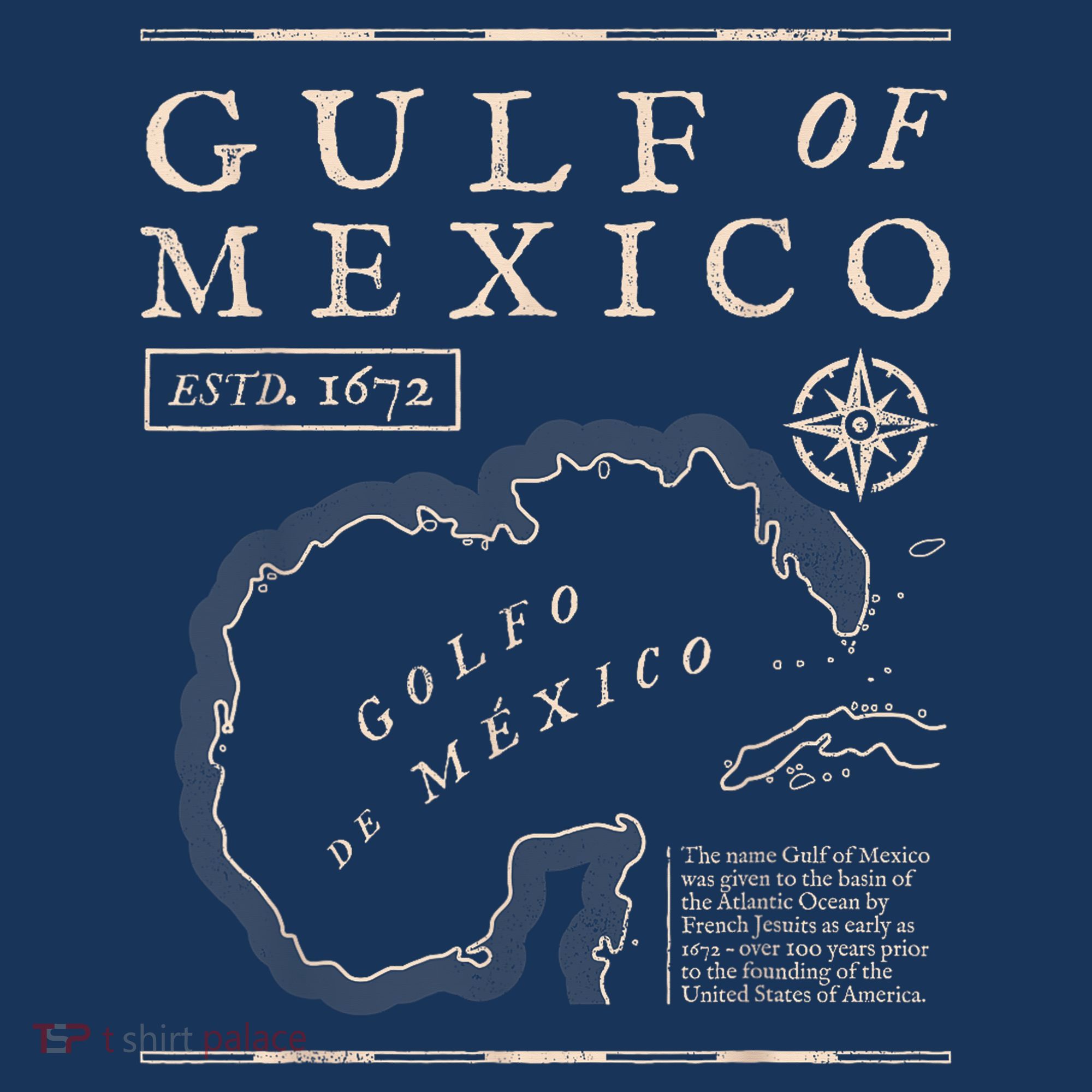 Gulf Of Mexico 1672 Historic Map Women's Hoodie