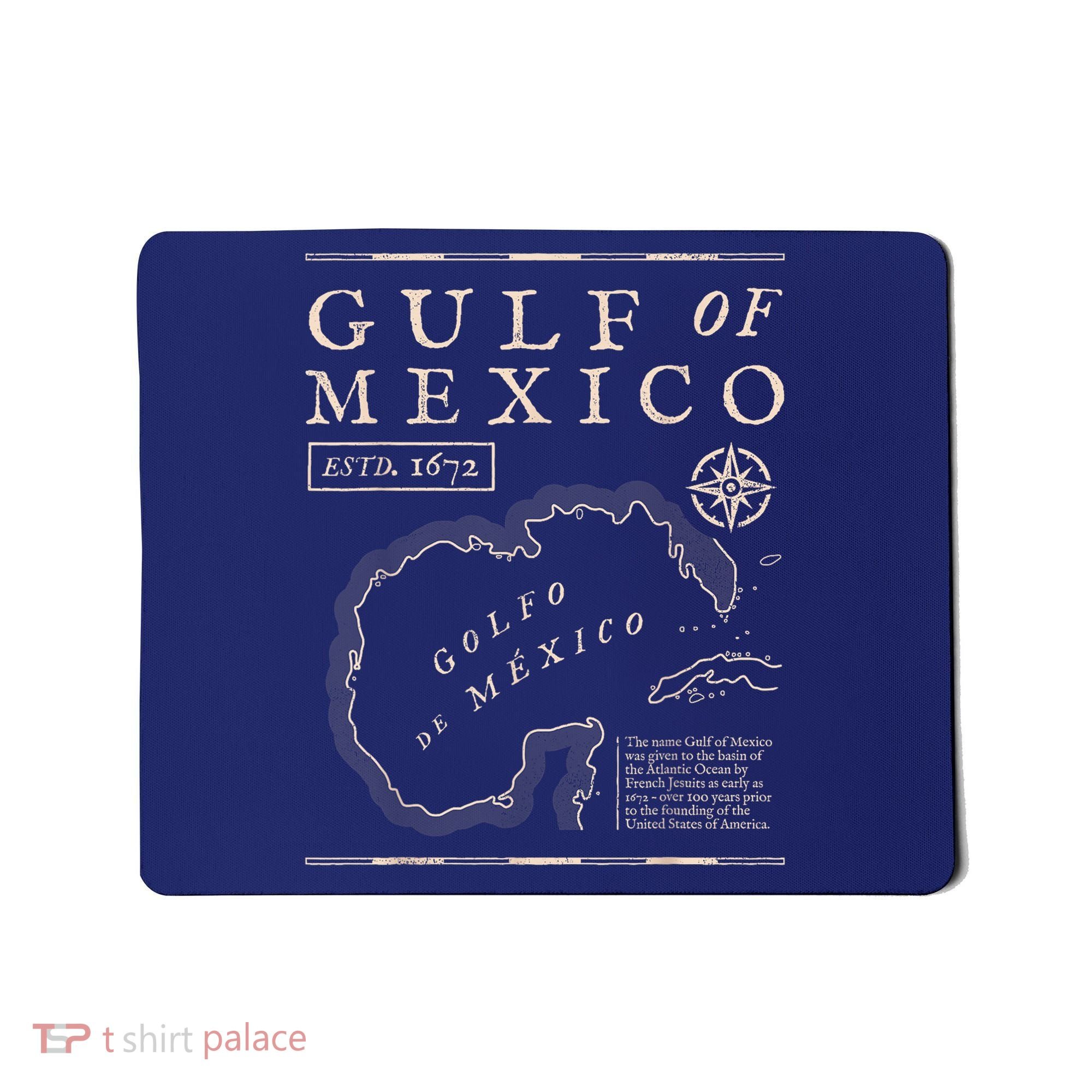 Gulf Of Mexico 1672 Historic Map Mousepad