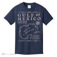 Gulf Of Mexico 1672 Historic Map Kids T-Shirt thumb 0