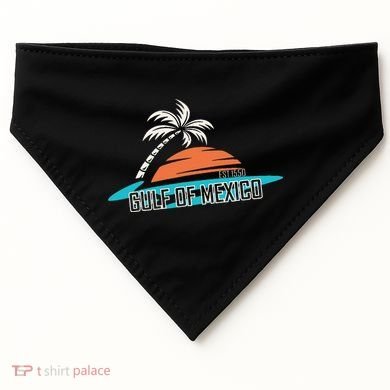 Gulf Of Mexico USA-Made Doggie Bandana