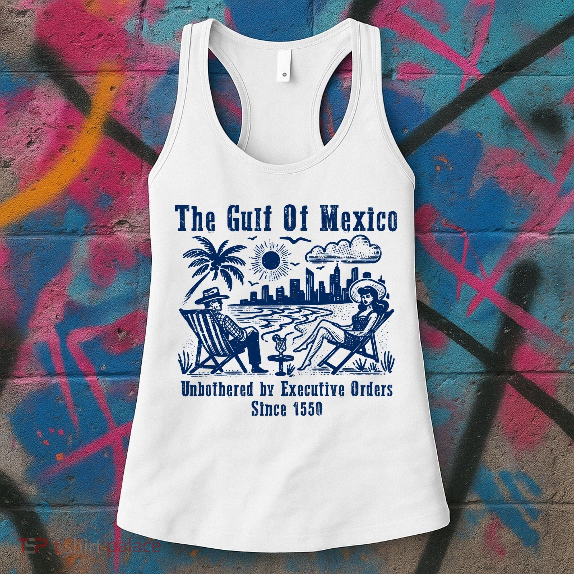 Gulf Of Mexico Forever – Anti-Trump Political Satire Women's Tank Top