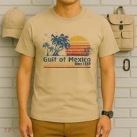 Gulf Of Mexico Est 1550 Retro Vintage Beach T-Shirt thumb 6