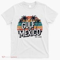 Gulf Of Mexico Est 1550 Retro Vintage Beach T-Shirt thumb 0