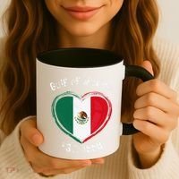Gulf Of Mexico Written In Distressed Font Mexican Pride Coffee Mug thumb 3