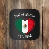 Gulf Of Mexico Written In Distressed Font Mexican Pride Coaster thumb 0