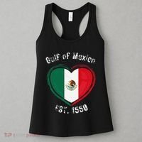 Gulf Of Mexico Written In Distressed Font Mexican Pride Women's Tank Top thumb 3