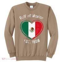 Gulf Of Mexico Written In Distressed Font Mexican Pride Sweatshirt thumb 0