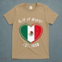 Gulf Of Mexico Written In Distressed Font Mexican Pride T-Shirt thumb 5