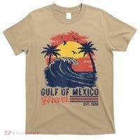 Gulf Of Mexico Forever Retro Beach Wave Vintage Sunset Gift T-Shirt thumb 0