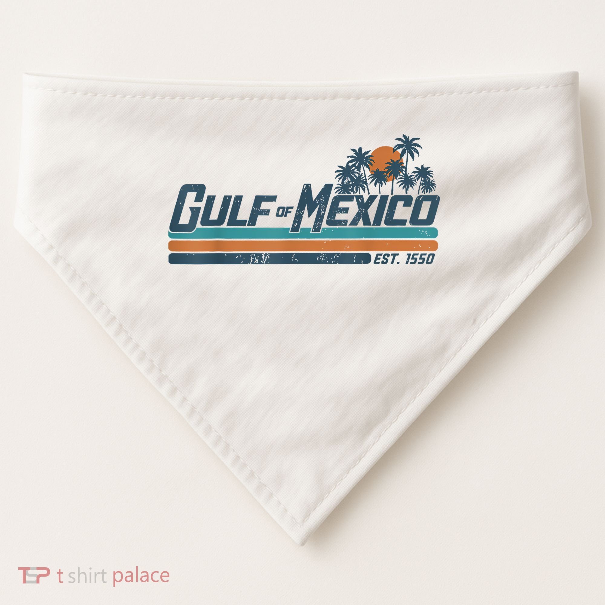 Gulf Of Mexico USA-Made Doggie Bandana
