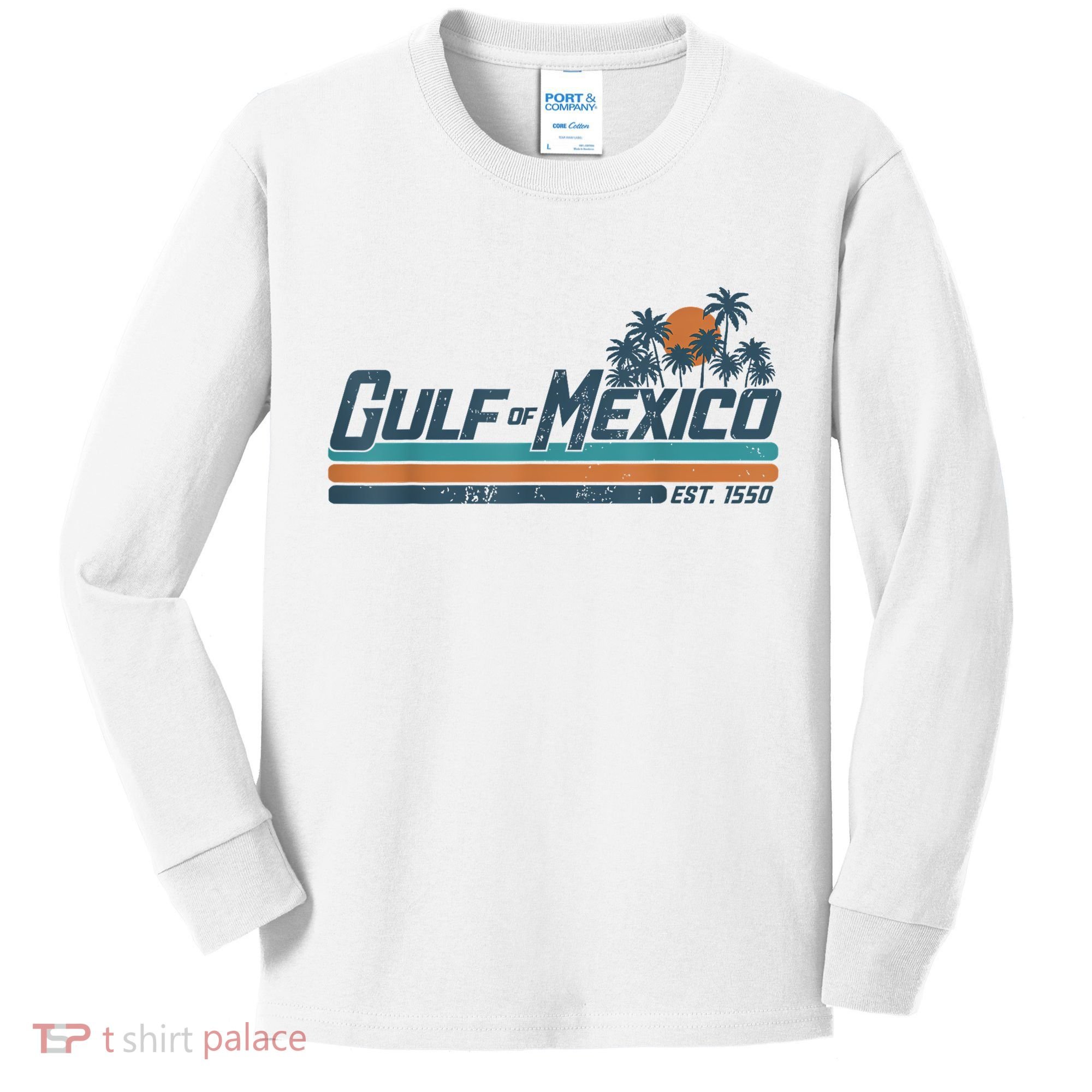 Gulf Of Mexico Kids Long Sleeve Shirt