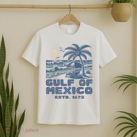 Gulf Of Mexico 1672 Vintage Beach T-Shirt thumb 2