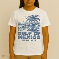 Gulf Of Mexico 1672 Vintage Beach T-Shirt thumb 4