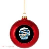 Gulf Of Mexico Forever Plastic Christmas Ball Ornament thumb 0
