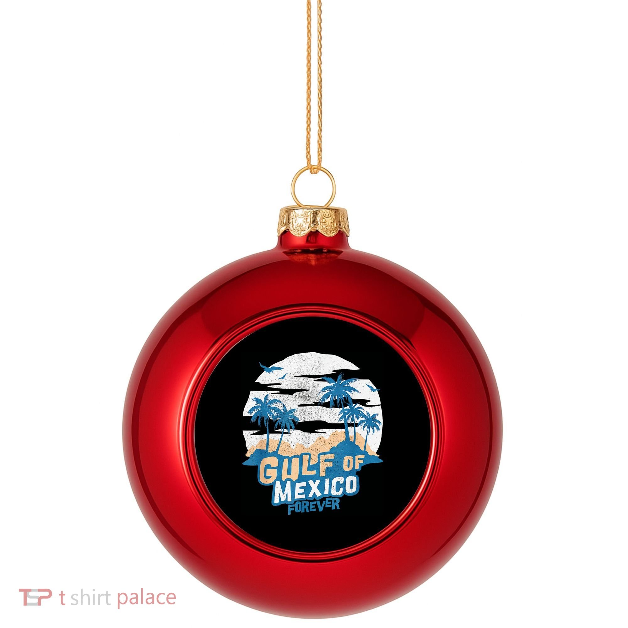 Gulf Of Mexico Forever Plastic Christmas Ball Ornament