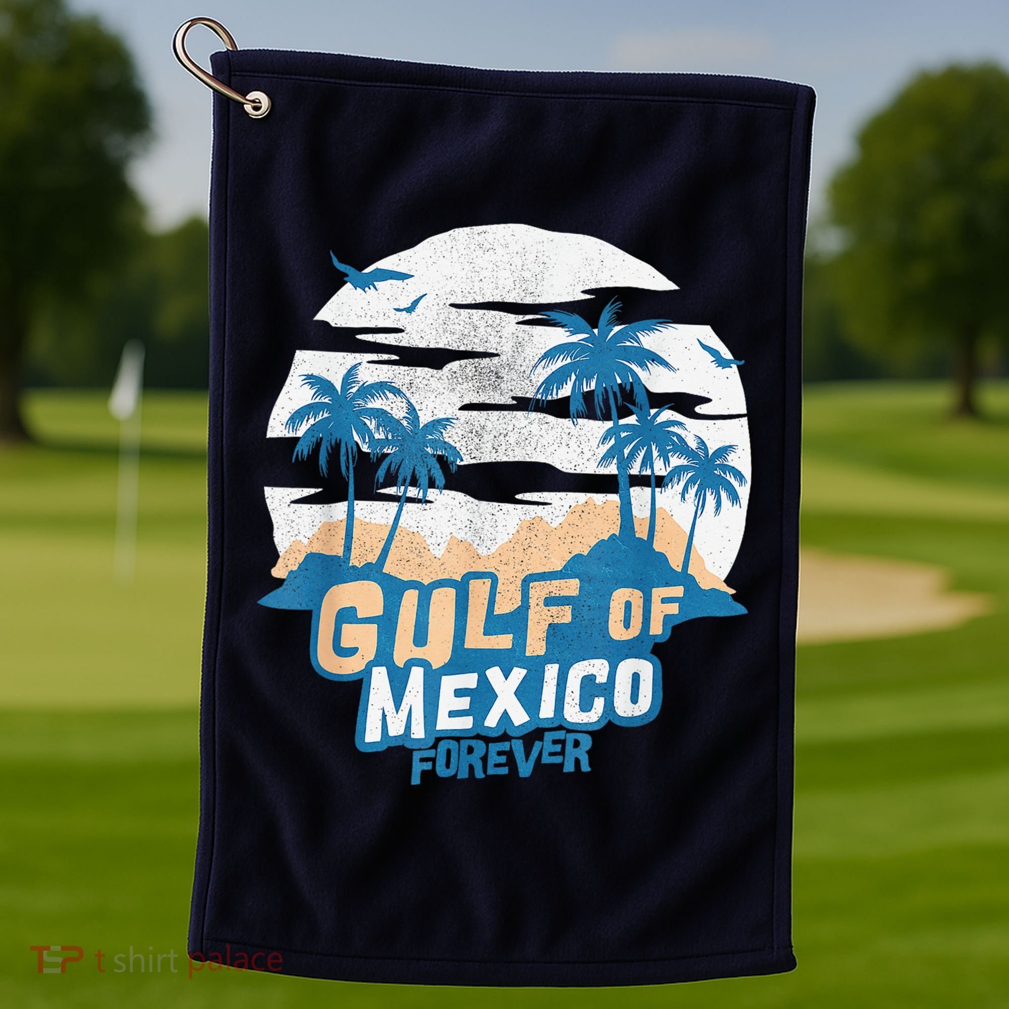 Gulf Of Mexico Forever Golf Towel