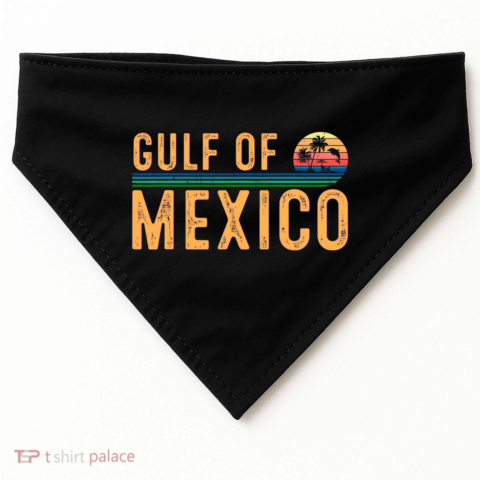Gulf Of Mexico Forever USA-Made Doggie Bandana