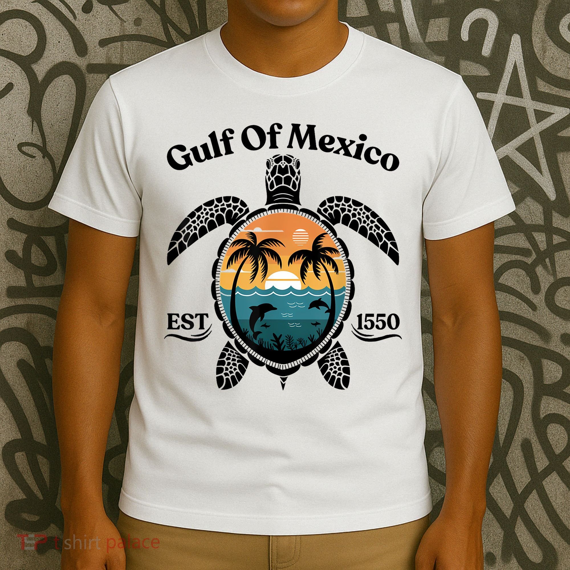 Gulf Of Mexico Turtle Est 1550 Gulf Of Mexico T-Shirt