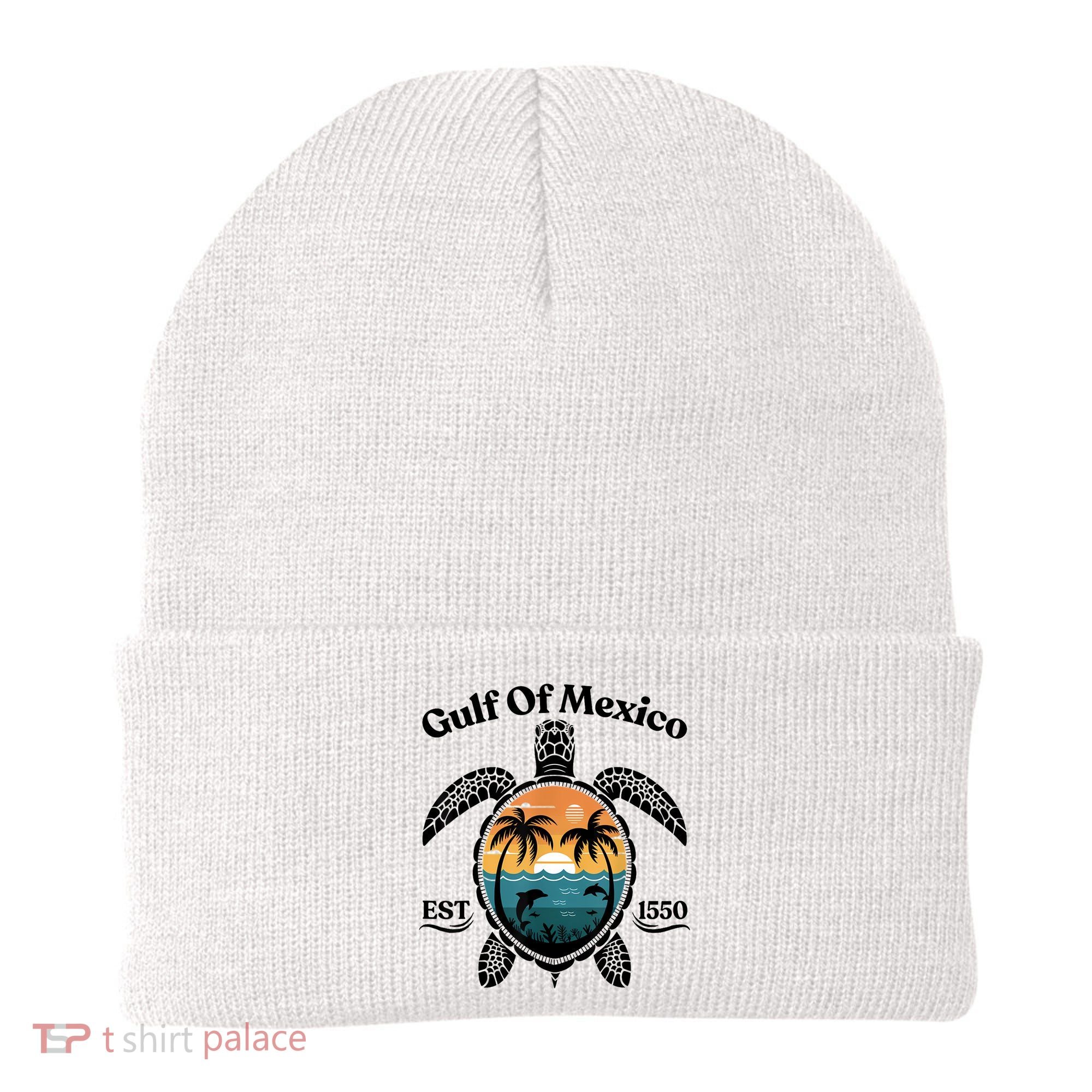 Gulf Of Mexico Turtle Est 1550 Gulf Of Mexico Beanie