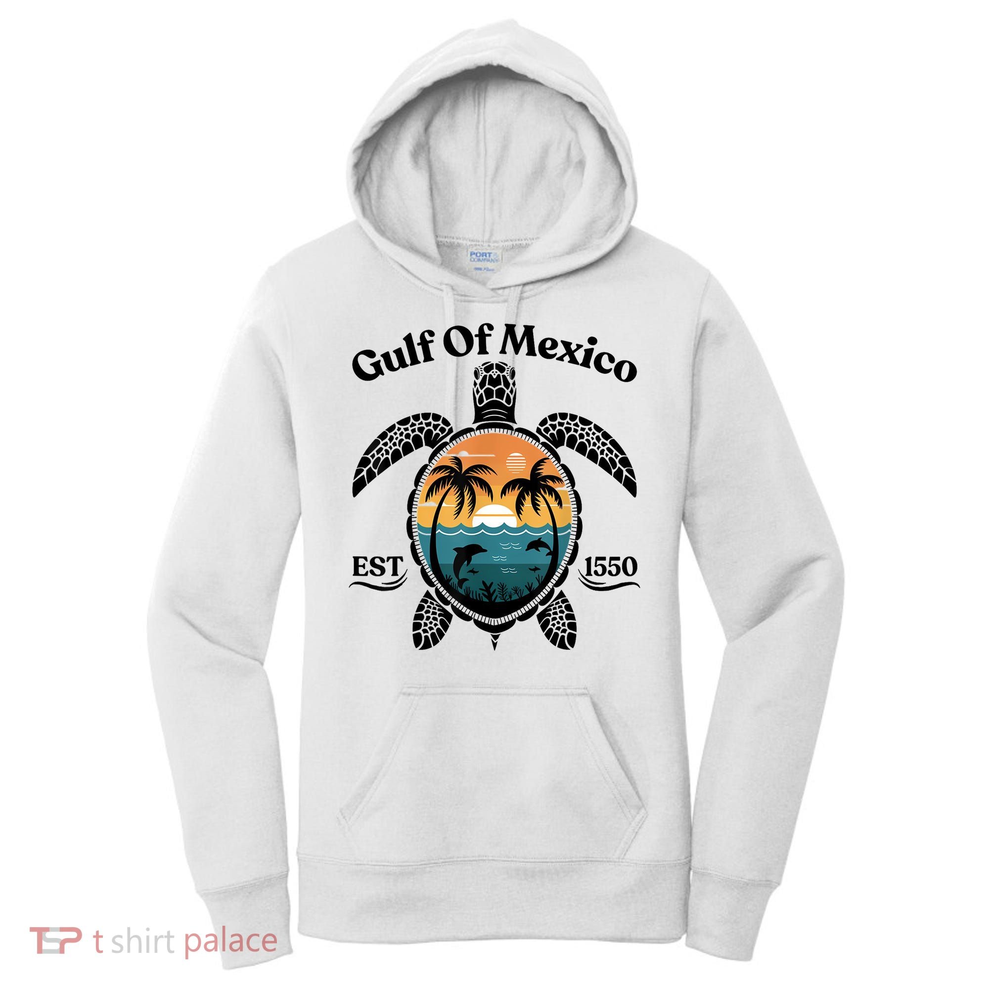 Gulf Of Mexico Turtle Est 1550 Gulf Of Mexico Women's Hoodie
