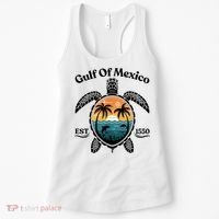 Gulf Of Mexico Turtle Est 1550 Gulf Of Mexico Women's Tank Top thumb 0