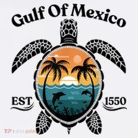 Gulf Of Mexico Turtle Est 1550 Gulf Of Mexico Women's Tank Top thumb 5