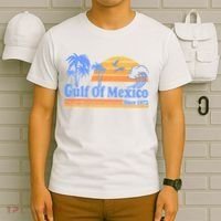 Gulf Of Mexico Since 1672 Retro Vintage Beach T-Shirt thumb 6