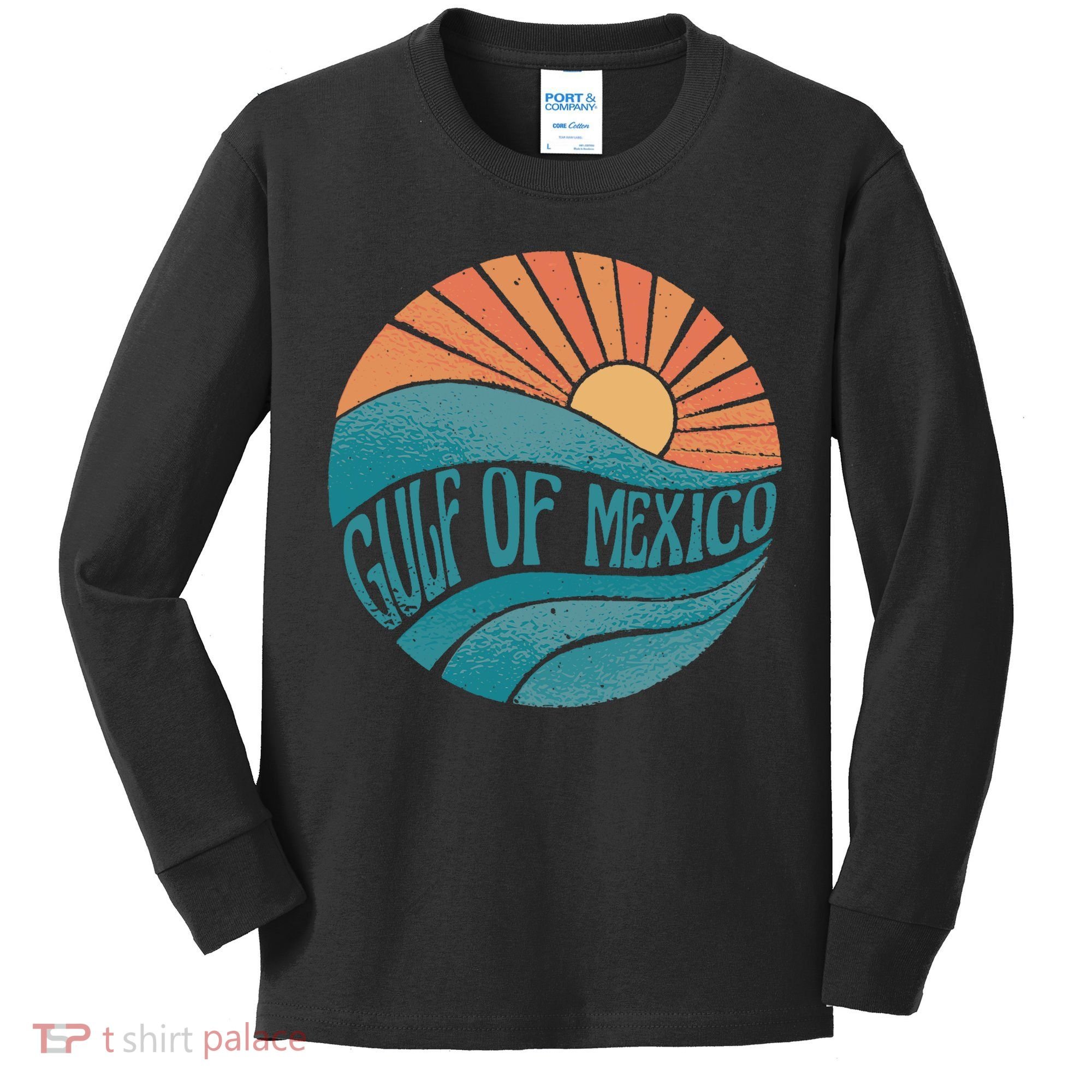 Gulf Of Mexico Kids Long Sleeve Shirt