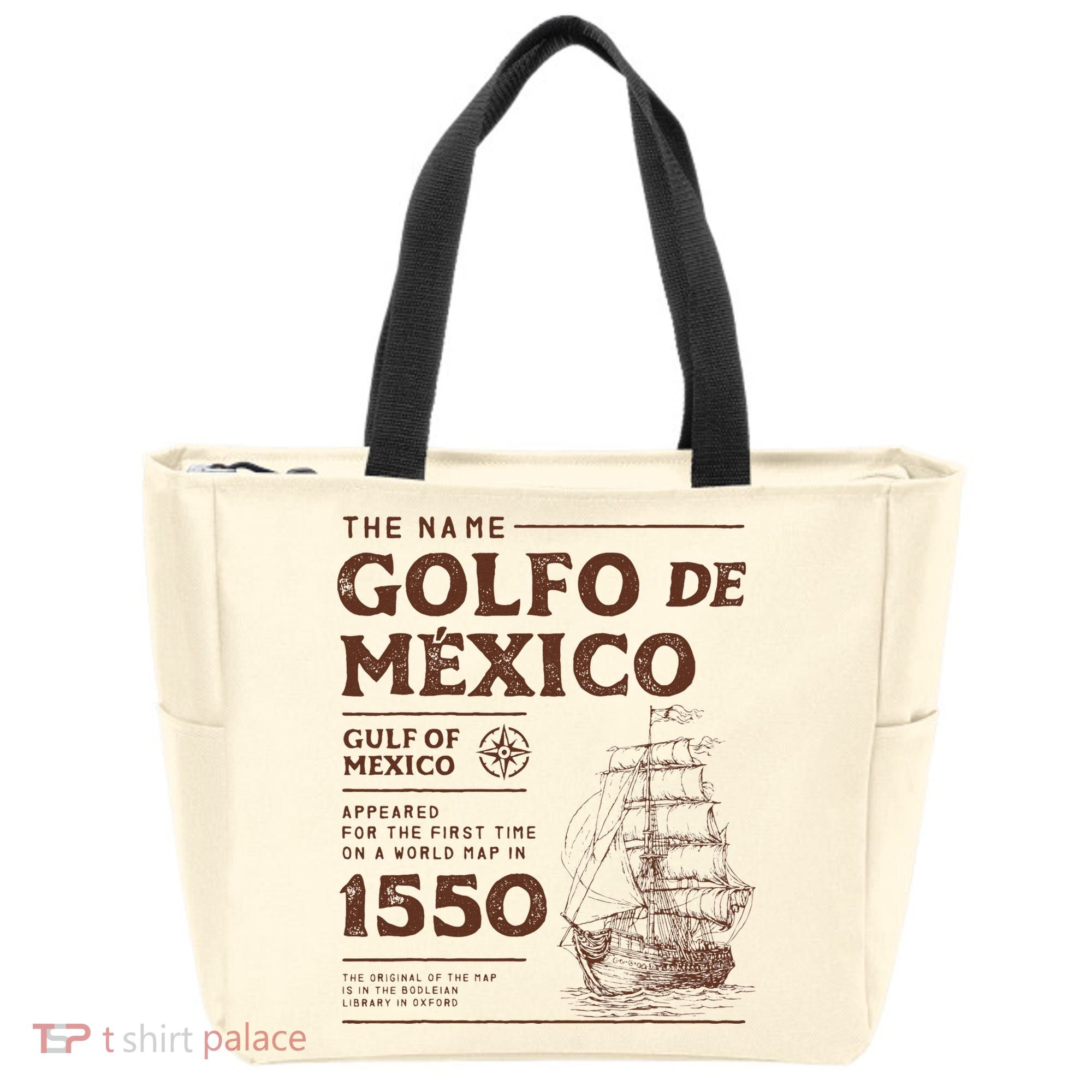 Gulf Of Mexico Name Origin 1550 Tote Bag