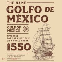 Gulf Of Mexico Name Origin 1550 Tote Bag thumb 4