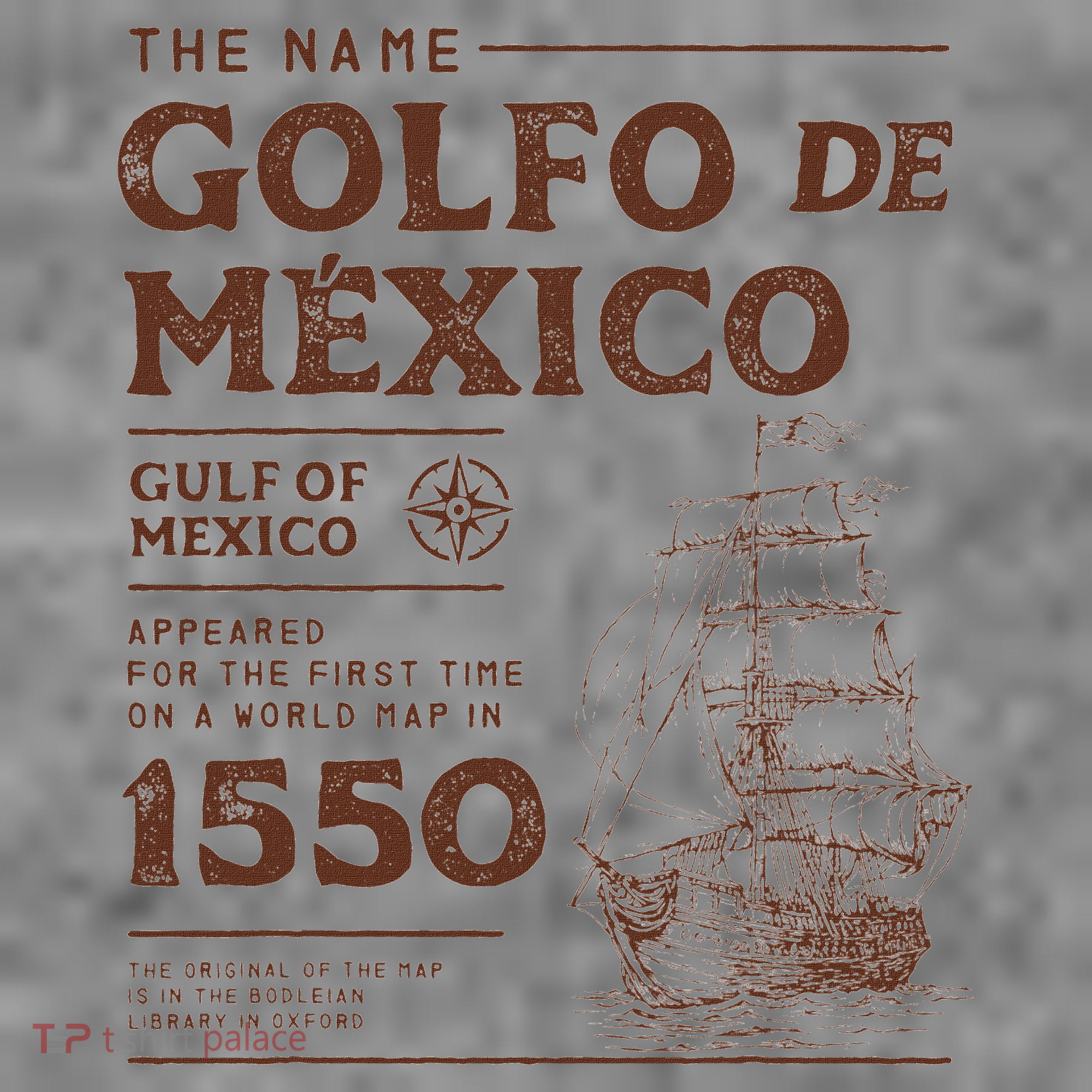Gulf Of Mexico Name Origin 1550 Toddler Hoodie