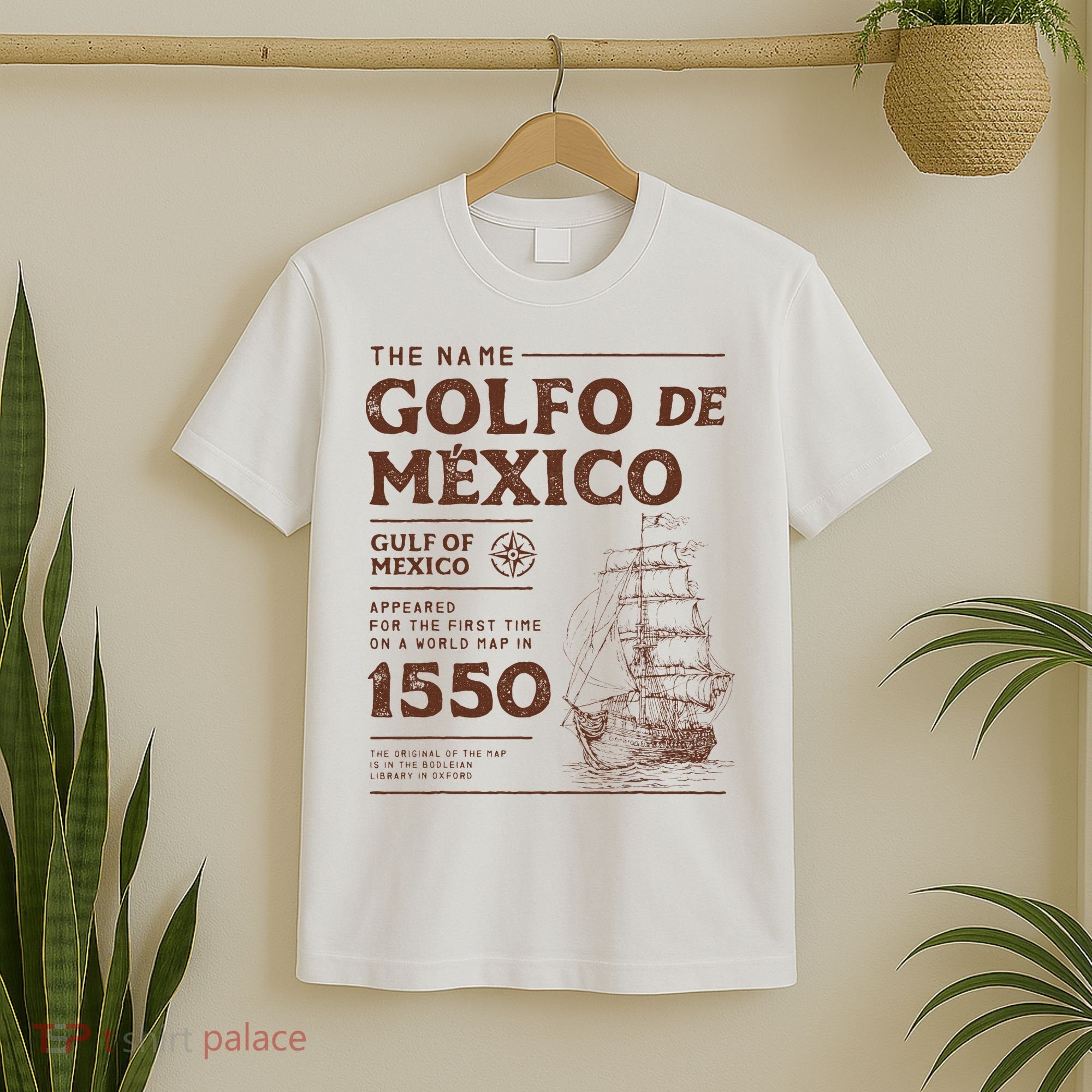 Gulf Of Mexico Name Origin 1550 T-Shirt