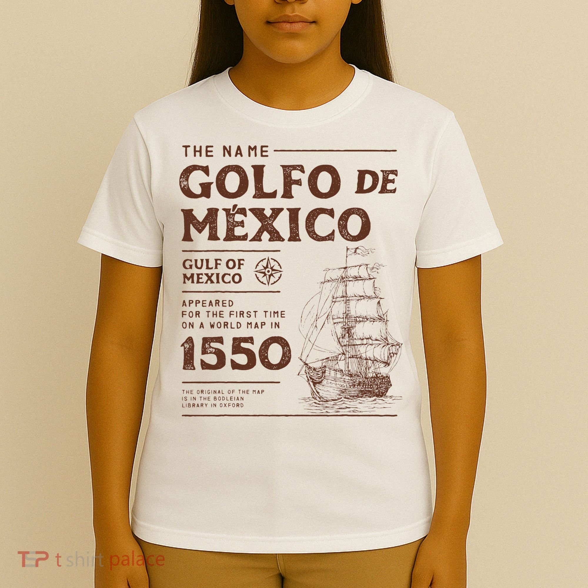 Gulf Of Mexico Name Origin 1550 T-Shirt