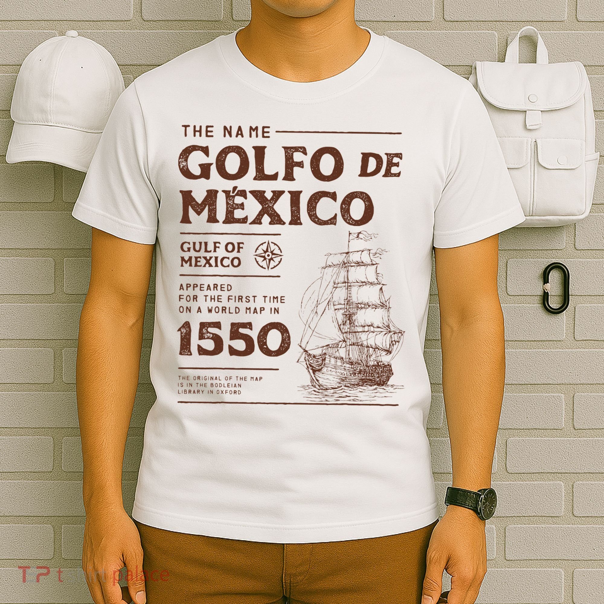 Gulf Of Mexico Name Origin 1550 T-Shirt