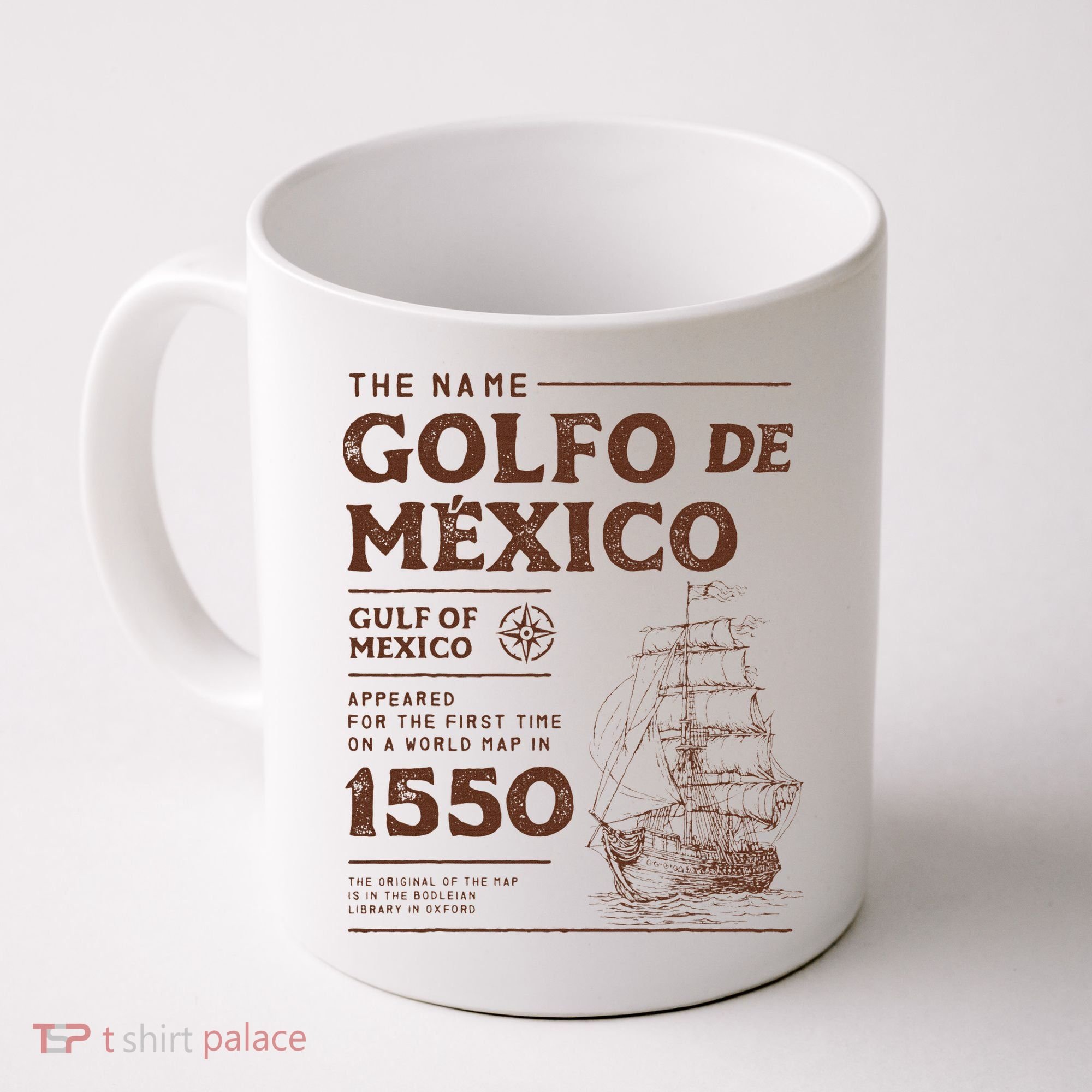 Gulf Of Mexico Name Origin 1550 Coffee Mug