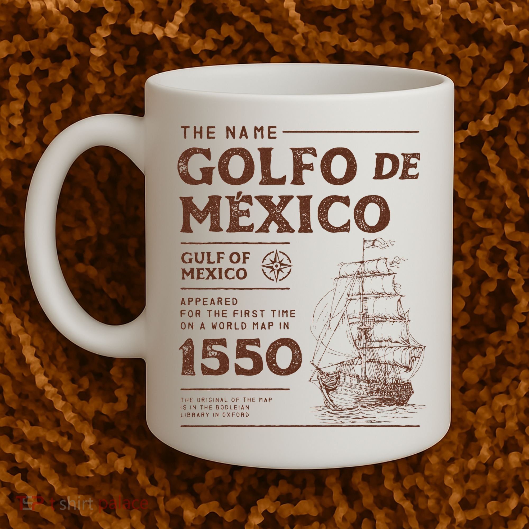 Gulf Of Mexico Name Origin 1550 Coffee Mug