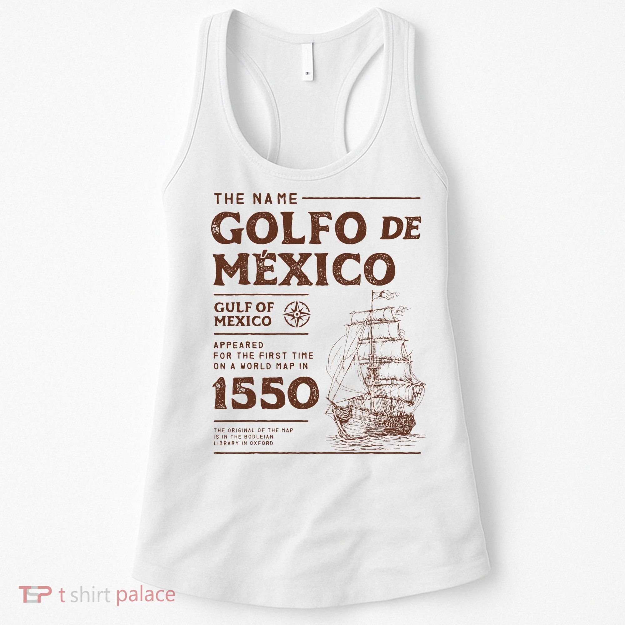Gulf Of Mexico Name Origin 1550 Women's Tank Top