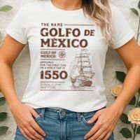 Gulf Of Mexico Name Origin 1550 Women's T-Shirt thumb 2