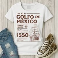 Gulf Of Mexico Name Origin 1550 Women's T-Shirt thumb 3