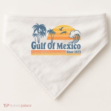 Gulf Of Mexico USA-Made Doggie Bandana