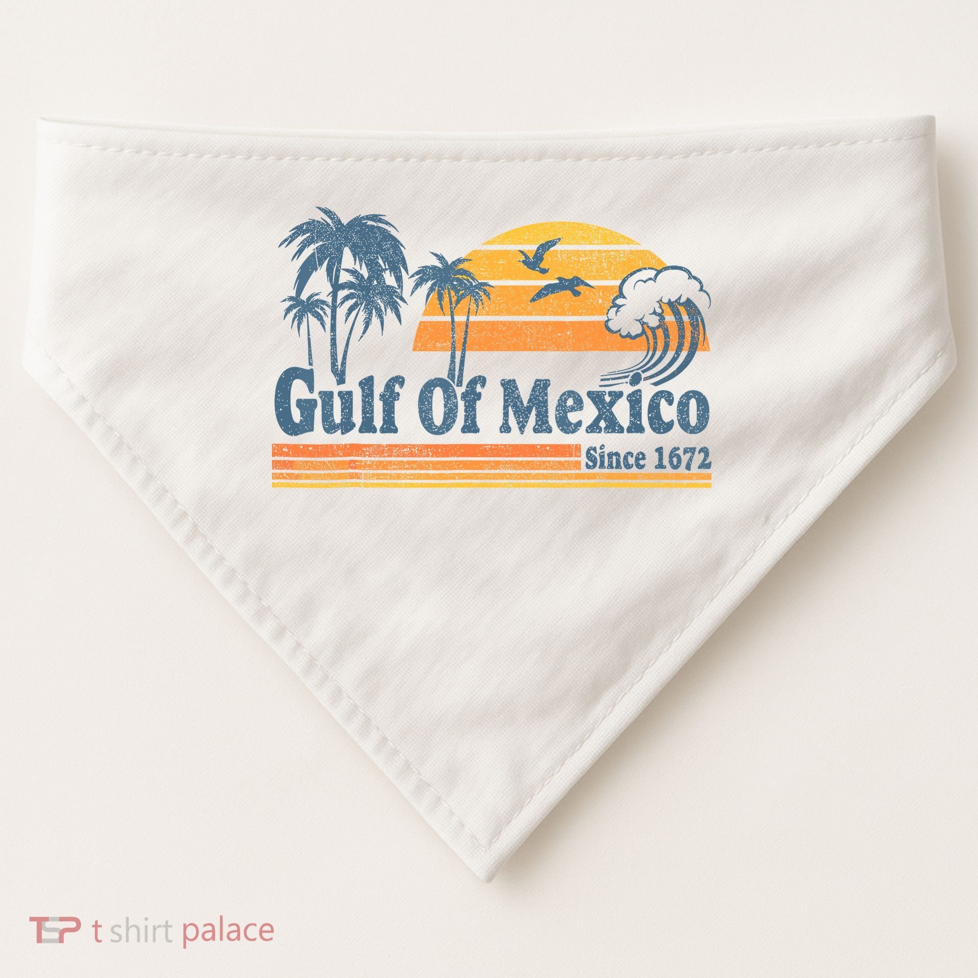 Gulf Of Mexico USA-Made Doggie Bandana