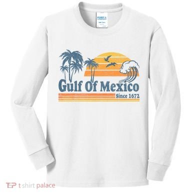 Gulf Of Mexico Kids Long Sleeve Shirt