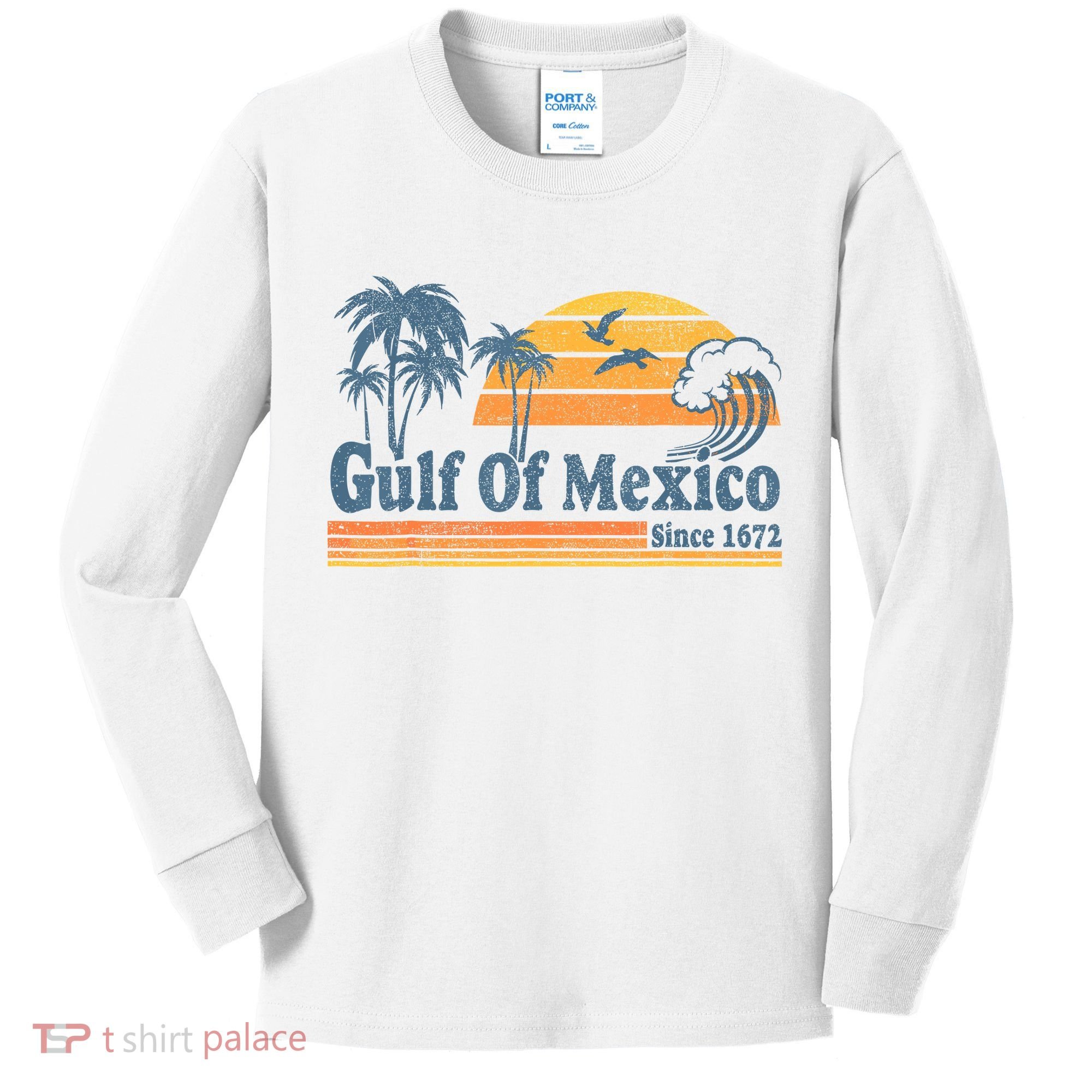 Gulf Of Mexico Kids Long Sleeve Shirt