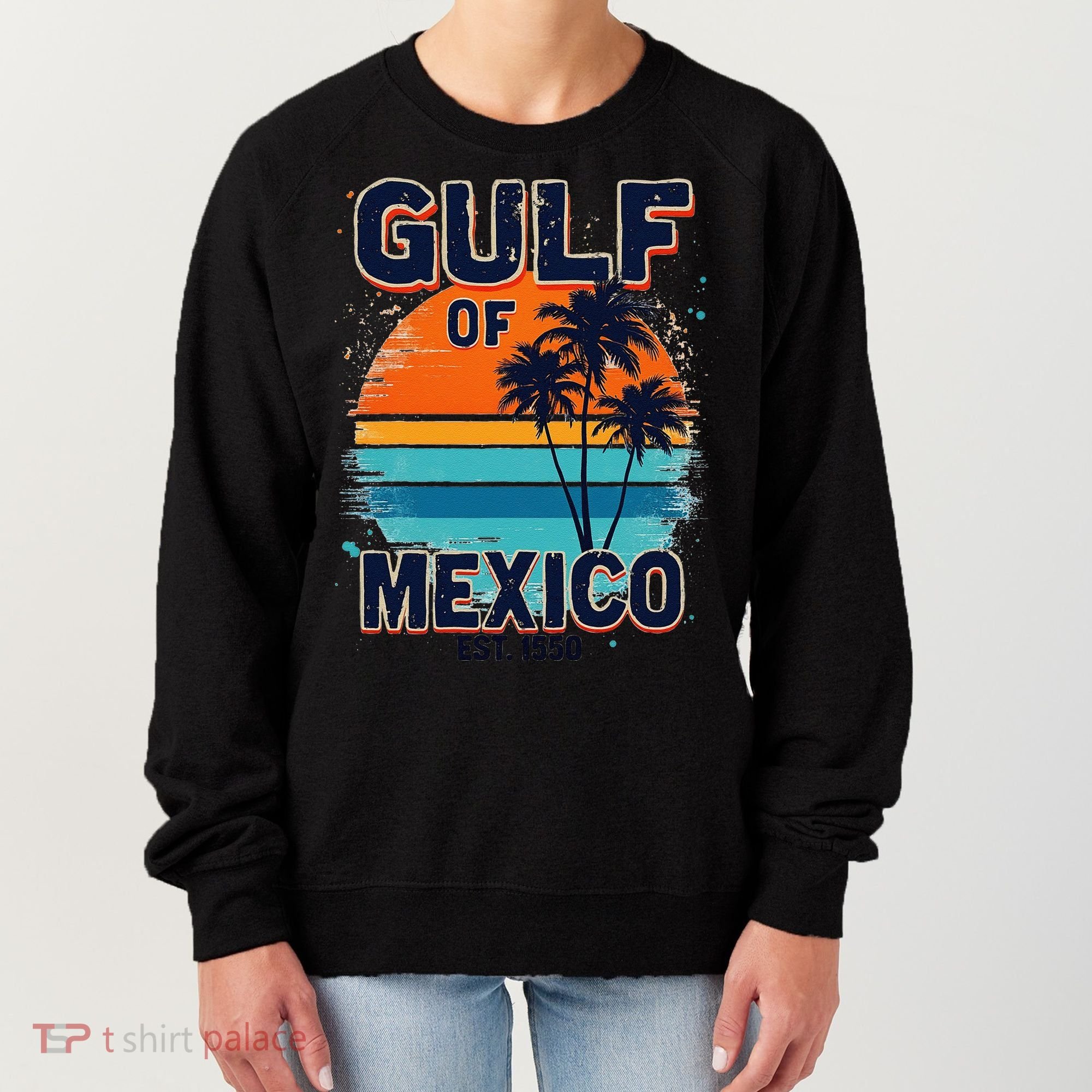 Gulf Of Mexico Since 1550 Retro Beach Women's Sweatshirt